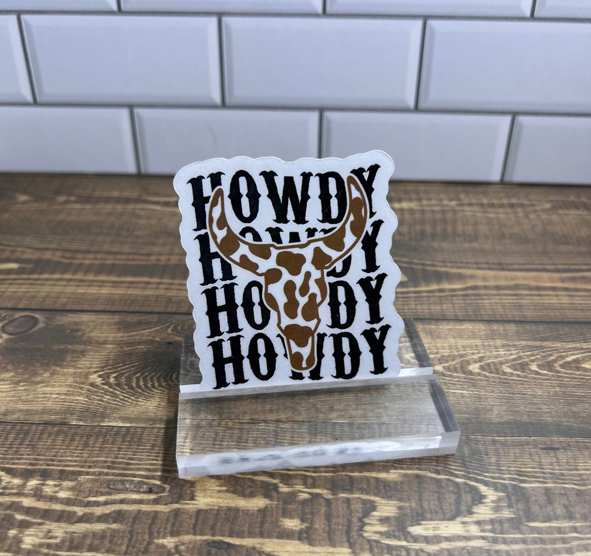 Howdy Sticker